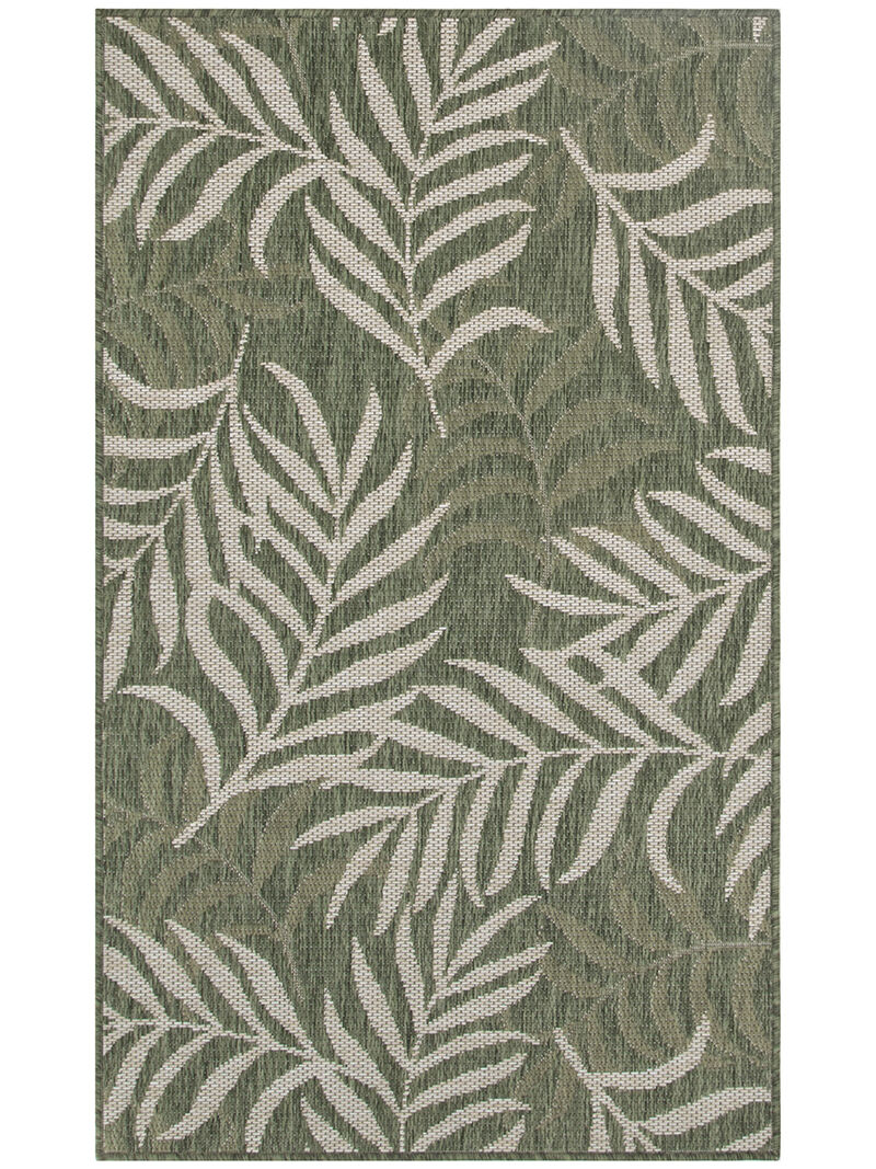 Garden Oasis GOA01 Green/Ivory 2' x 4' Rug