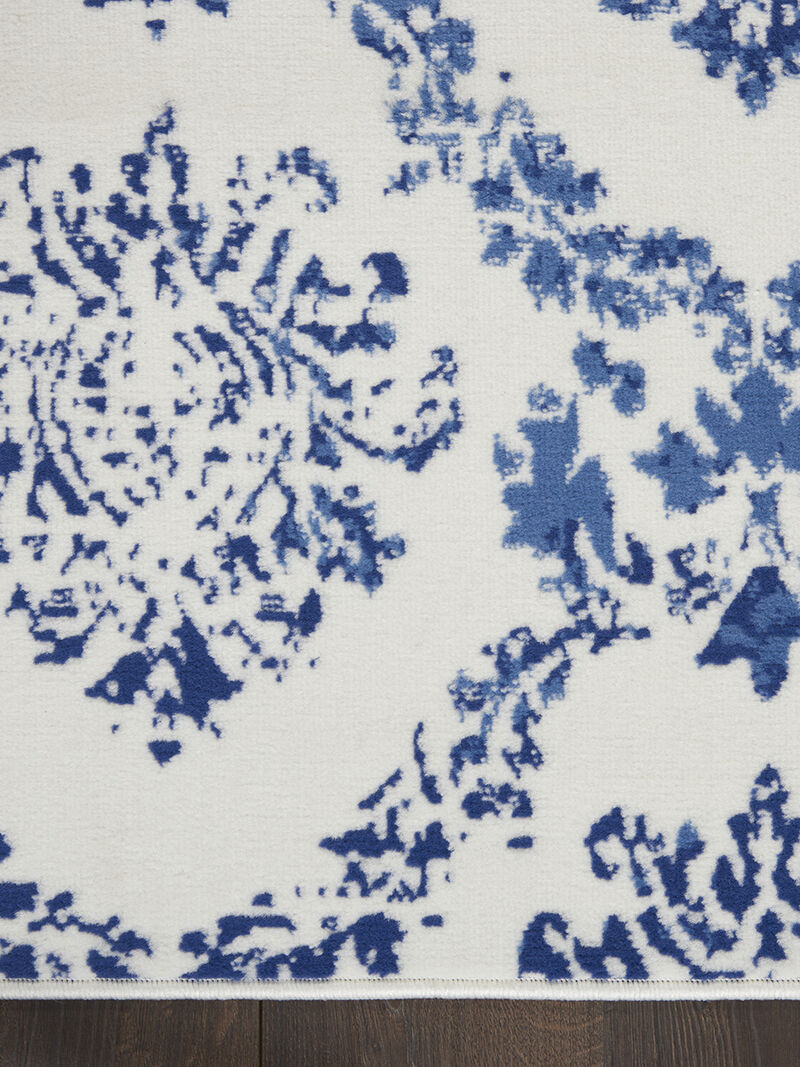 Whimsicle WHS01 Ivory/Navy 2' x 6' Rug