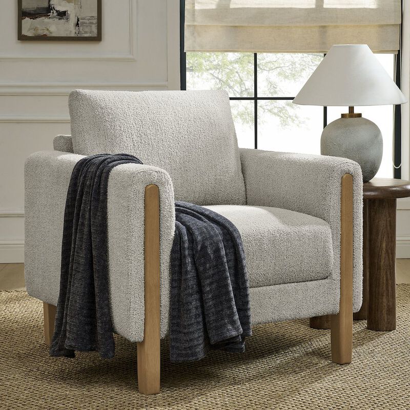 Hawken Boucle Fabric Accent Armchair image number 7