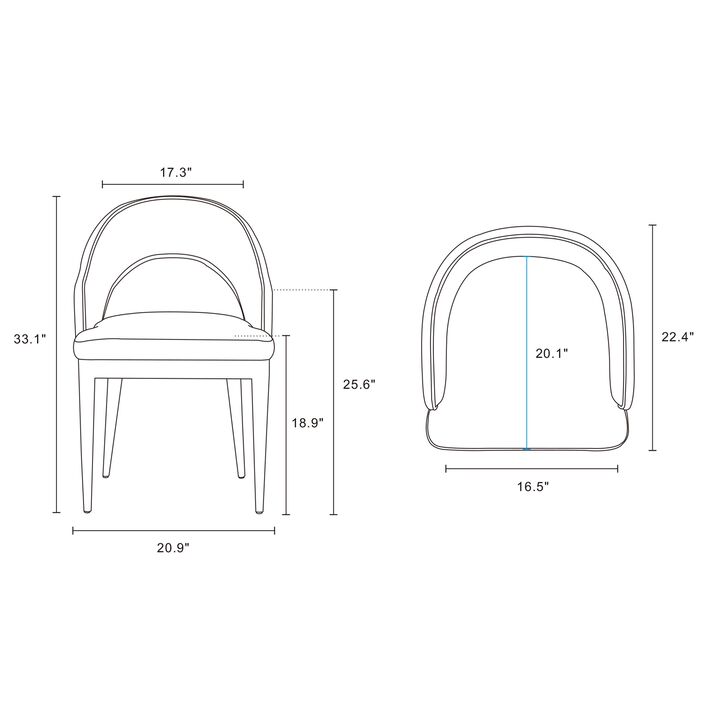Carrington Gray Dining Chair