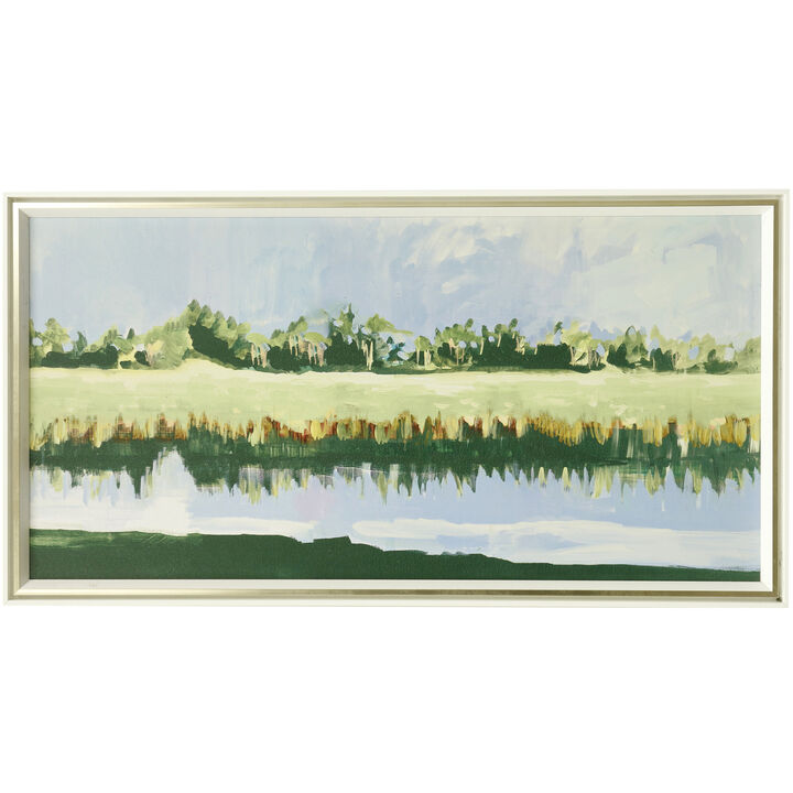 Lakehouse View Framed Print