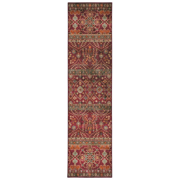 Linon Washable Neil Garnet/Ivory, Rug