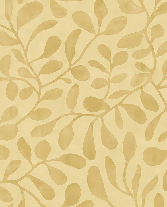 Fiona Yellow Leafy Vines Wallpaper (Set of 2)