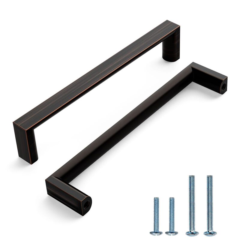 KNOKLOCK 10 Pack 5 Inch(128mm) Kitchen Cabinet Handles Oil Rubbed Bronze Cabinet Pulls Kitchen Cabinet Hardware Drawer Pulls for