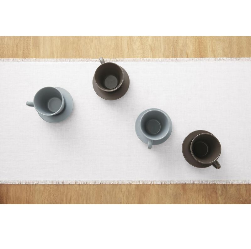 Linen Table Runner - Fringe image number 2