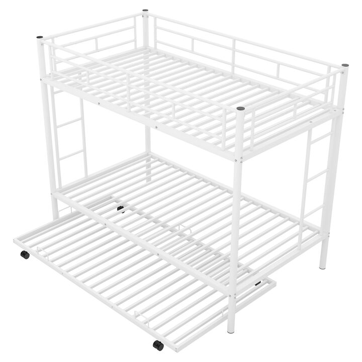 Merax Twin over Twin Bunk Bed with Trundle