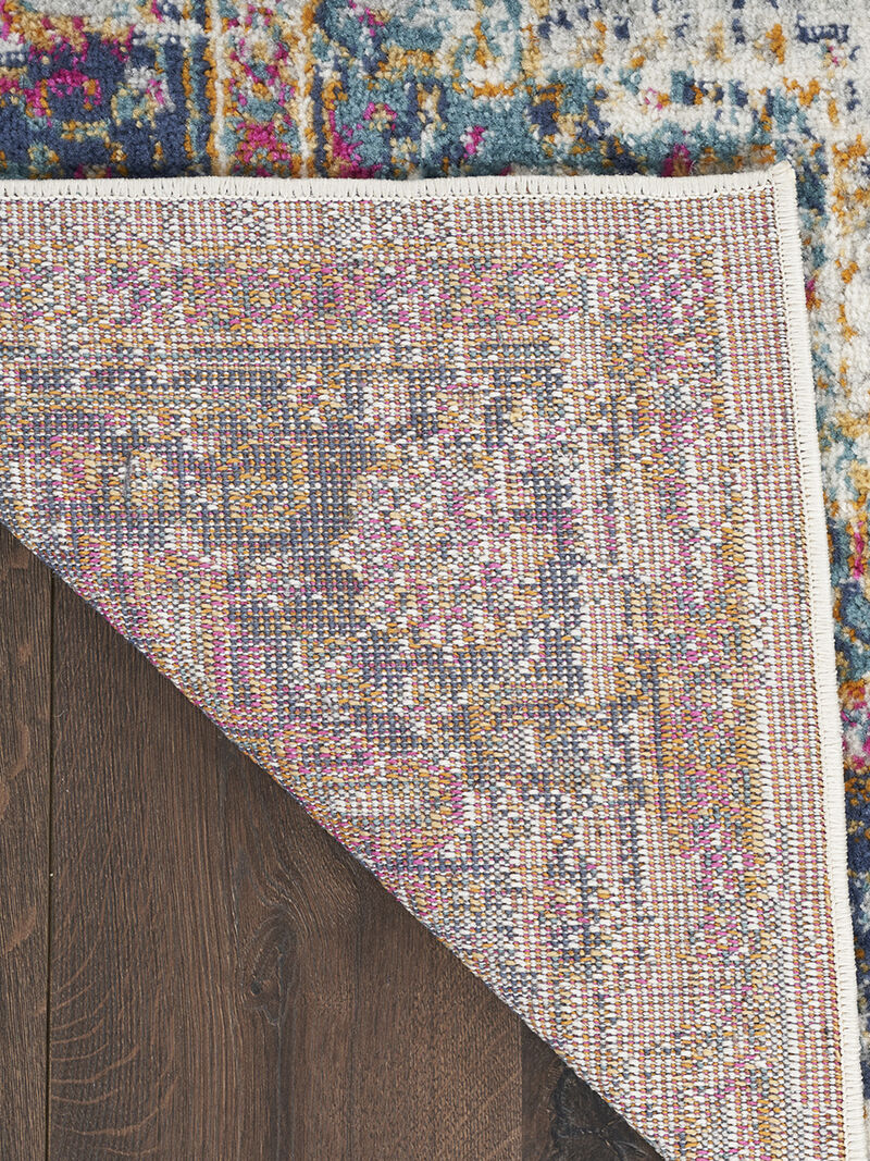 Passion PSN03 Ivory/Blue 5'3" x 7'3" Rug image number 1