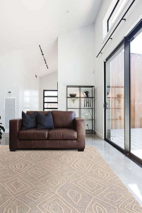 Enzo 8738F Tan/Ivory 3'6" x 5'6" Rug