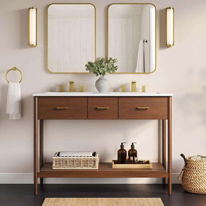 Modway Zaire 48 Double Sink Bathroom Vanity