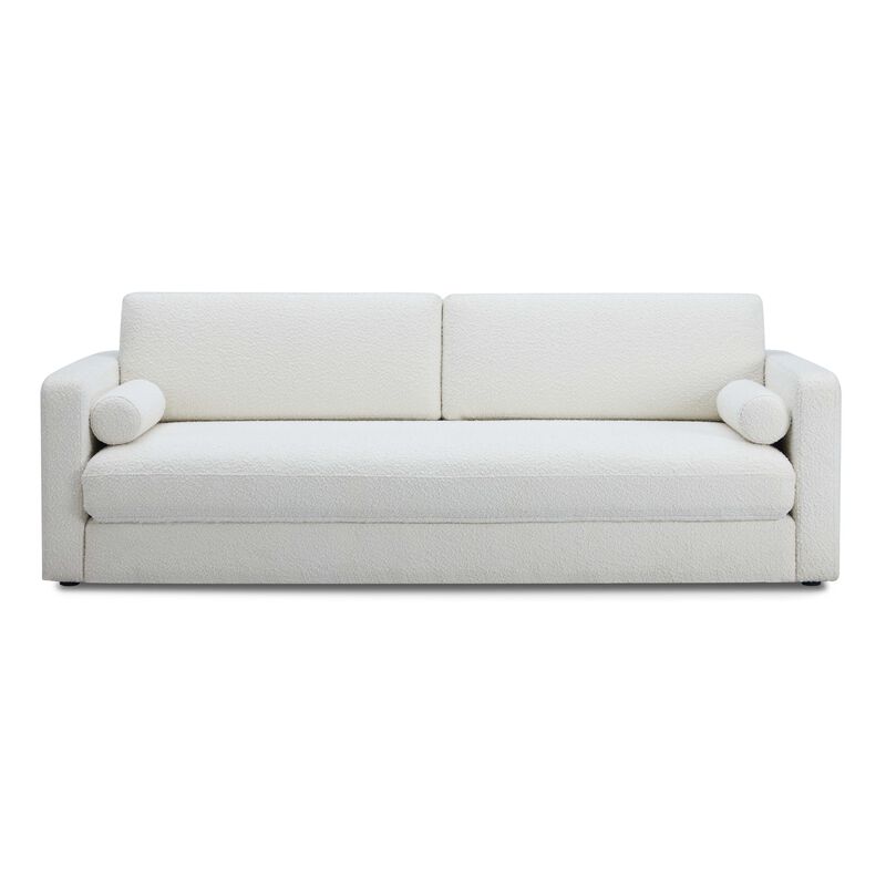 Ryan Cream Upcycled Linen Sofa Bed image number 2