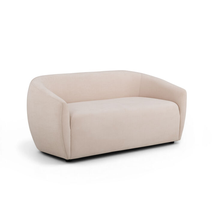Jordan Baby Blue Textured Velvet Loveseat