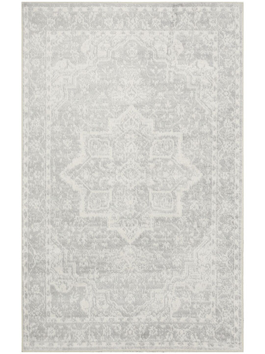 Astra Machine Washable ASW12 Gray 3'3" x 5' Rug