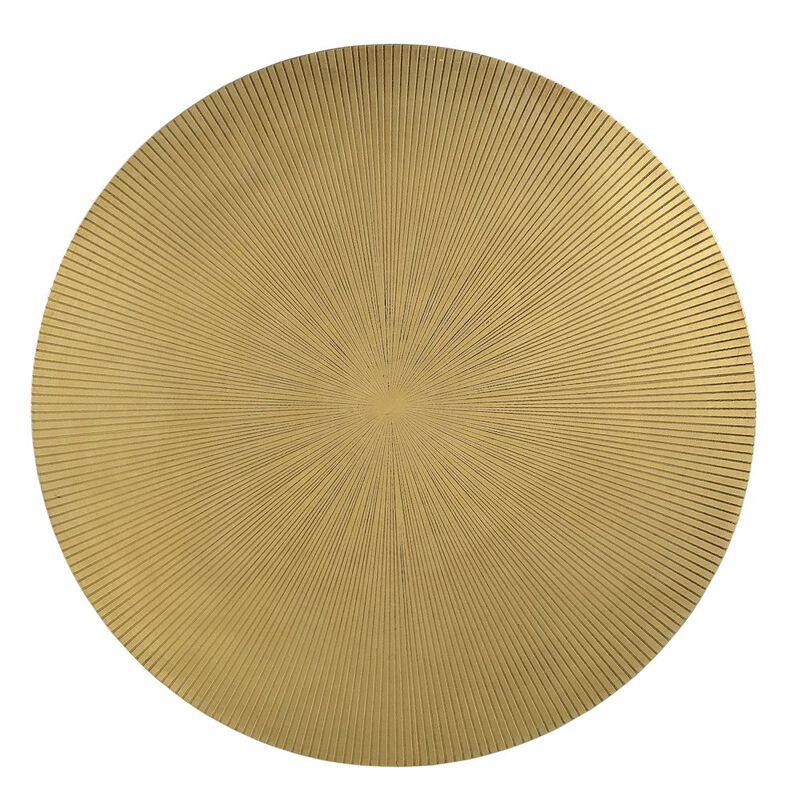 Alex Hamilton Galahad Iron Side Table in Textured Brass