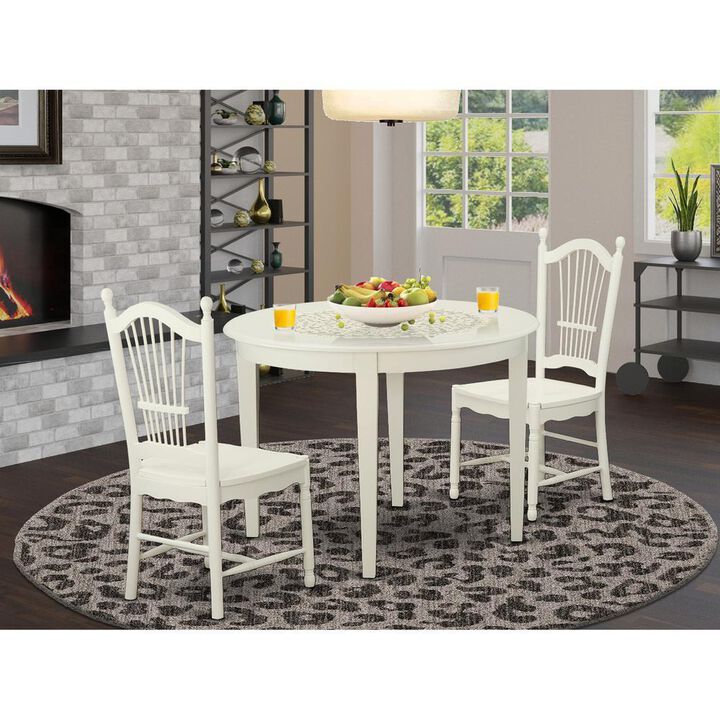 3 Pc Kitchen nook Dining set-Table and 2 Dining Chairs