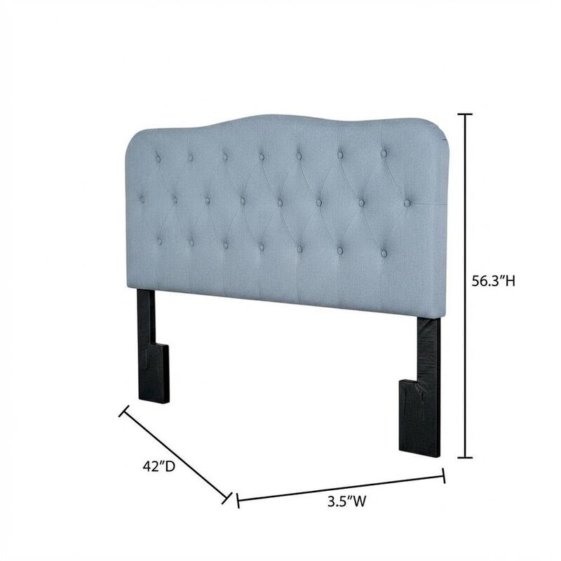 FurniFact Upholstered Twin Headboard with Soft Fabric and Sturdy Frame image number 1