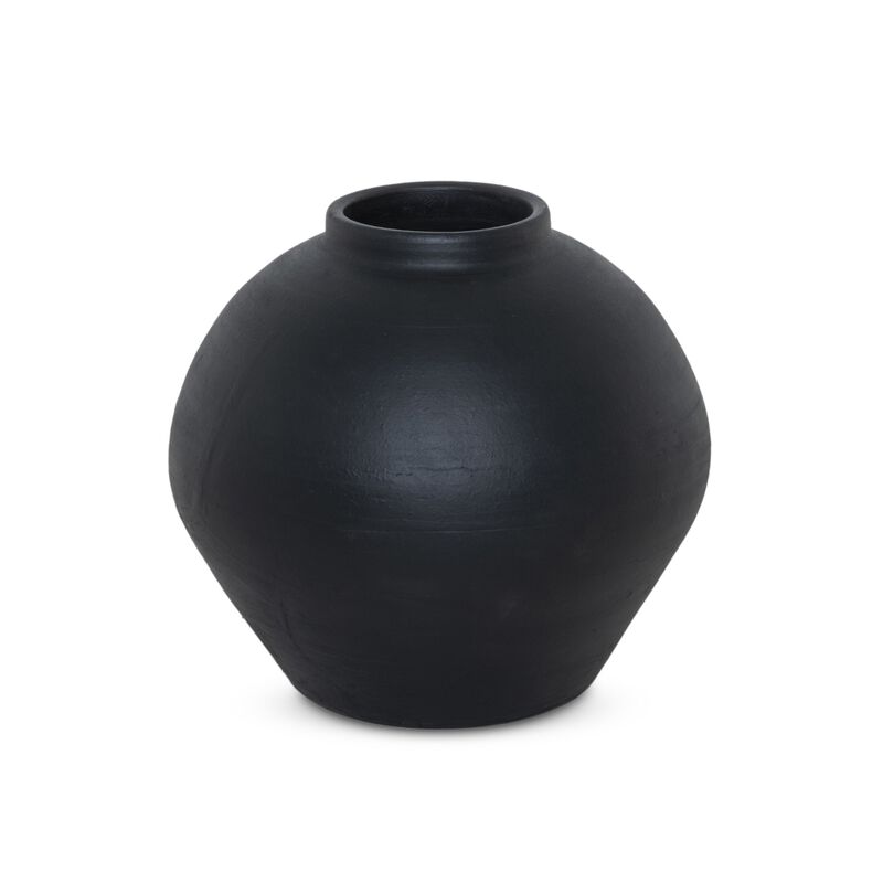 Bosa Aged Black Terracotta Vessel