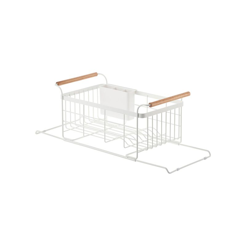 Over-the-Sink Dish Rack - Steel + Wood image number 0
