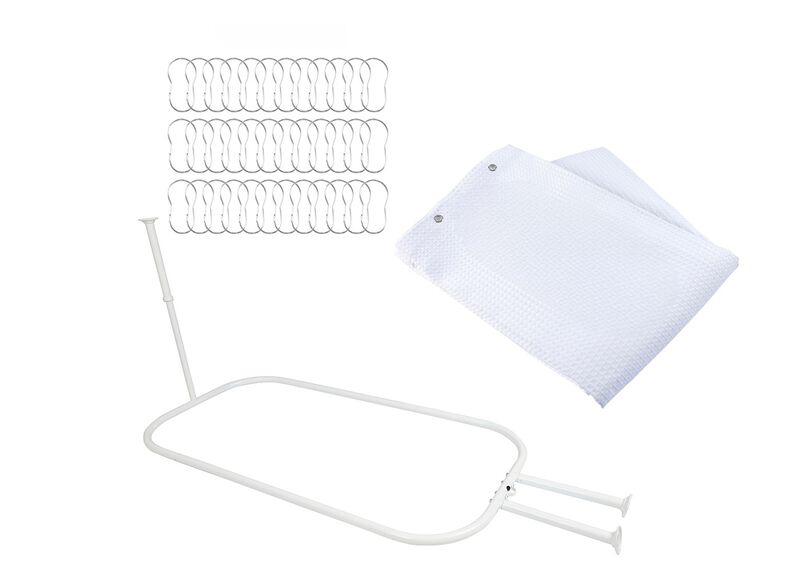 Aluminum Hoop Oval Shower Rod image number 0