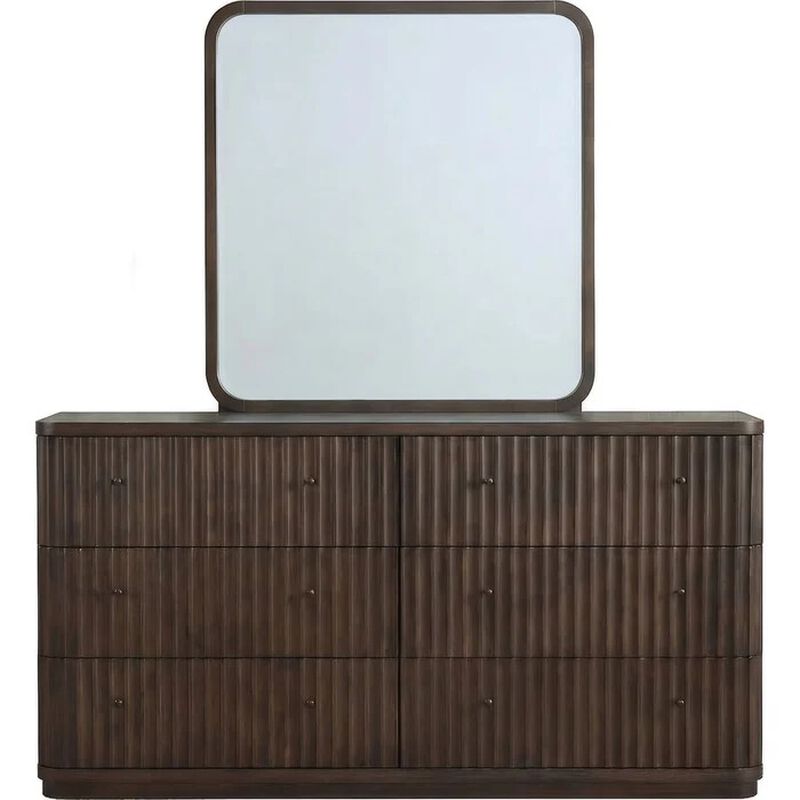 Penny Fluted Dresser & Mirror image number 0