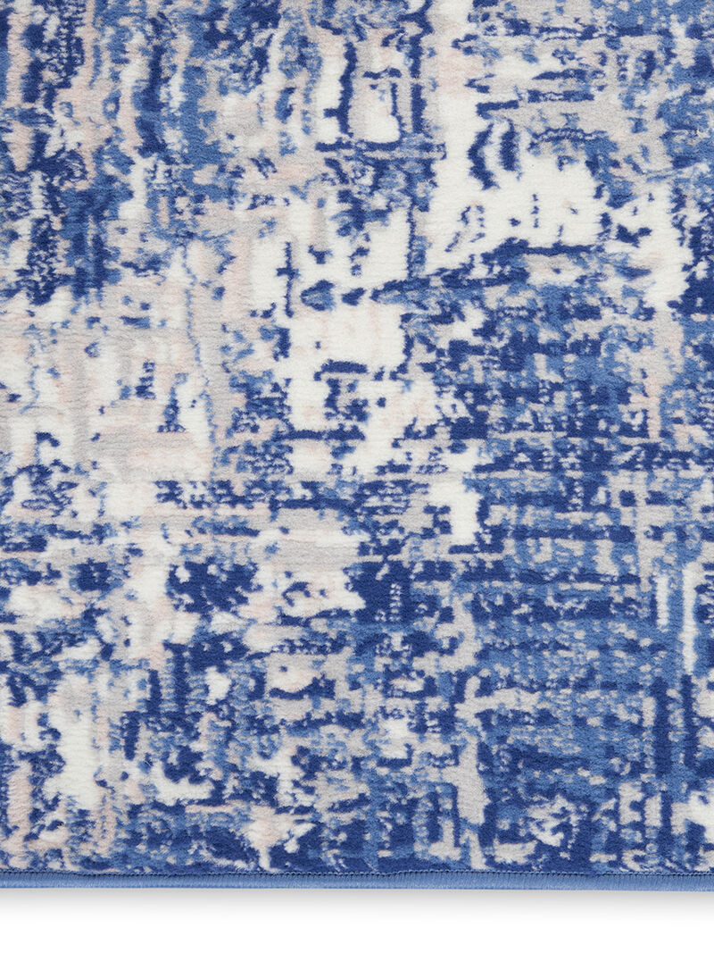 Whimsicle WHS08 Blue/Ivory 5' x 7' Rug