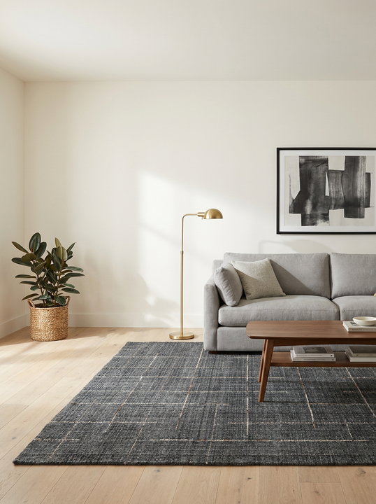 Kiki KIK697 Charcoal 7'6" x 9'6" Rug