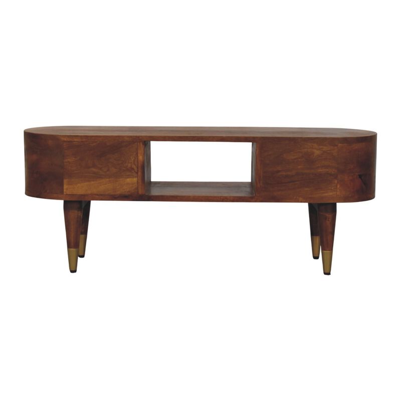 Artisan Furniture Solid Wood Valenza Media Unit, Brown image number 8