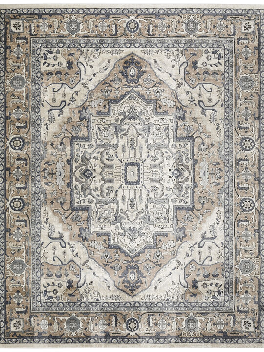 Quarry QUA18 Ivory/Taupe 7'10" x 9'10" Rug