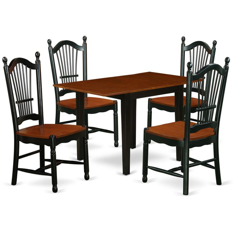 Dining Room Set Black & Cherry