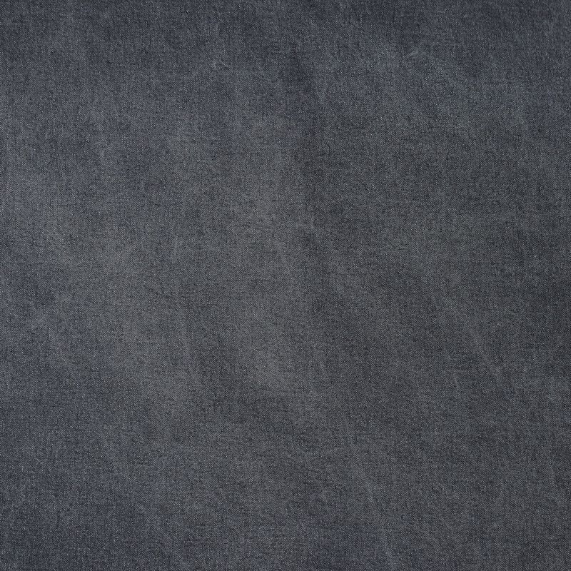 Stonewashed Charcoal Cotton Canvas King Duvet Cover Set image number 5