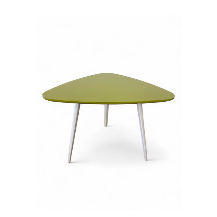 Pangea Home Hal Accent Table Lacquer Green