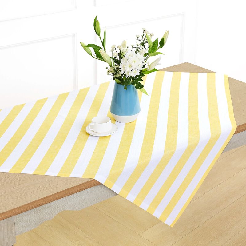 Linen Table Throw - Cabana Stripe image number 0