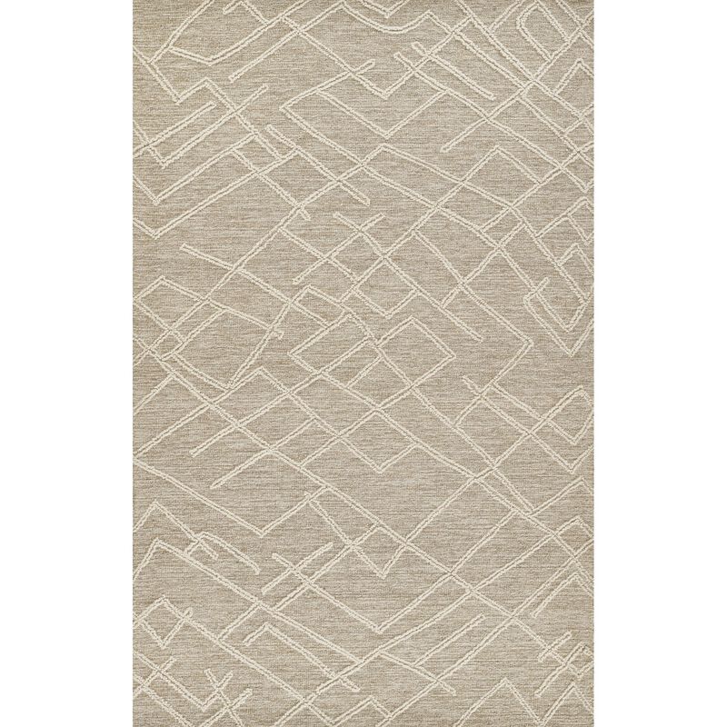 Momeni Rugs EVERTEVT-5NAT2380 Everett Runner Area Rug, 2'3 X 8'0 Grey Carpet for Living Room, Bedroom, Hallways, Bathroom, and Home Office