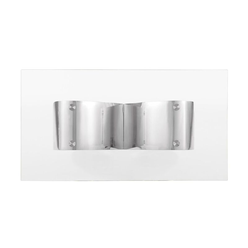 Best Quality Furniture 7Pc Tempered Glass Dining Set With 6 Cream Boucle Fabric Side Chairs