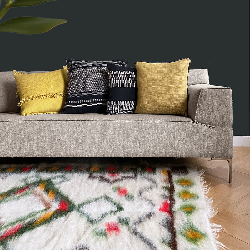 Floor plaid 100% wool multicolor