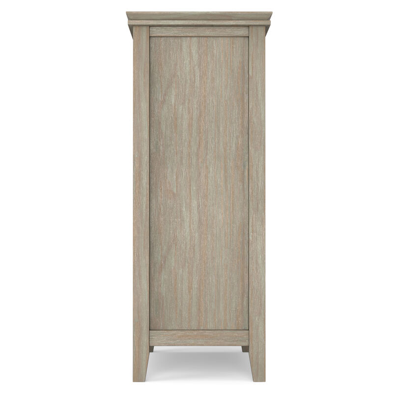 Artisan SOLID WOOD 38 inch Wide Transitional Medium Storage Cabinet in Distressed Grey image number 4