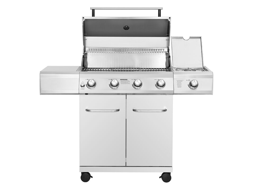 Monument Grills Mesa Series | 4 Burner Stainless Steel Gas Grill With Solid Lid