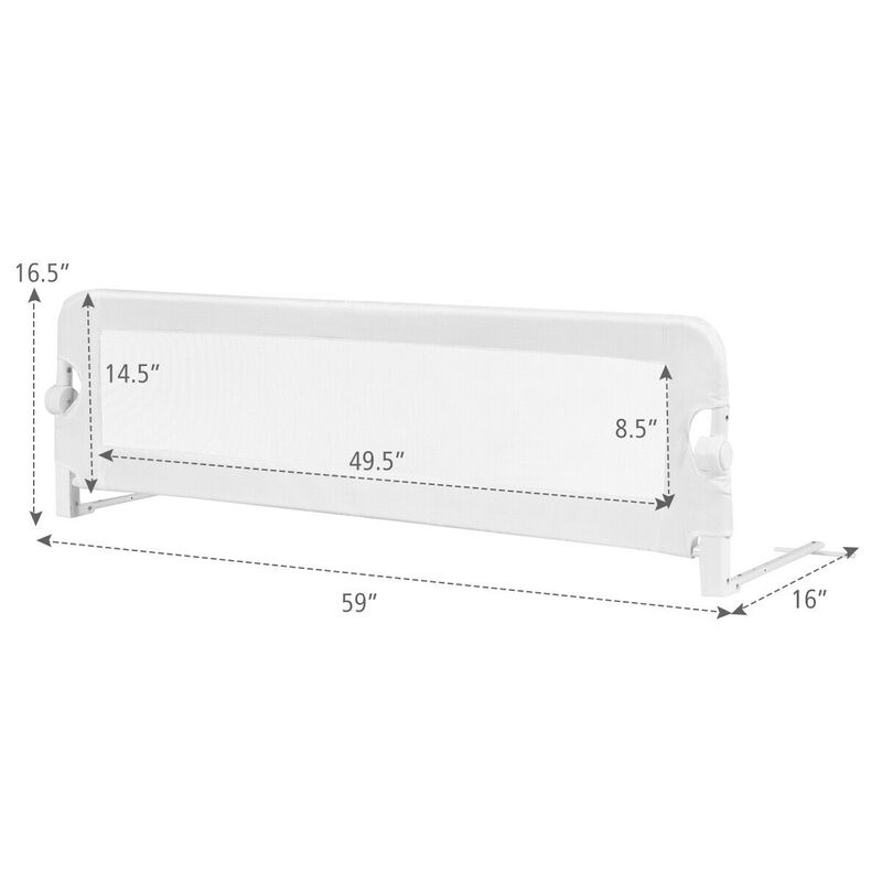 Extra Long Bed Safety Rail Guard for Children & Toddlers with Secure Stability image number 2