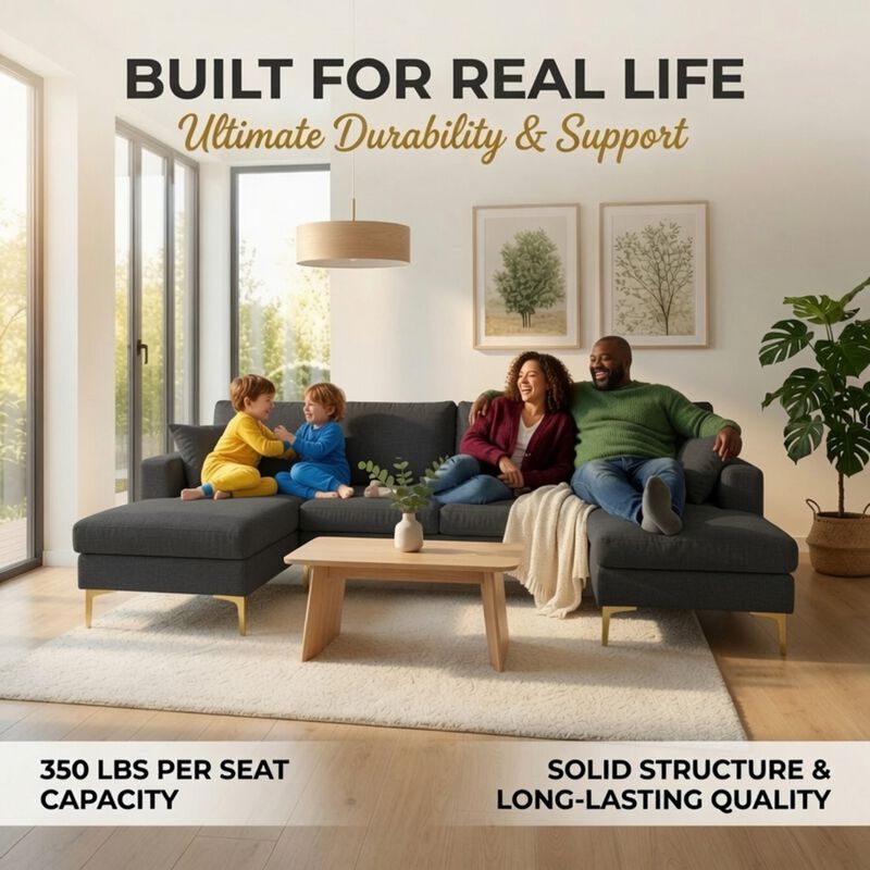 Nasbob U-Shaped Sectional Sofa image number 7