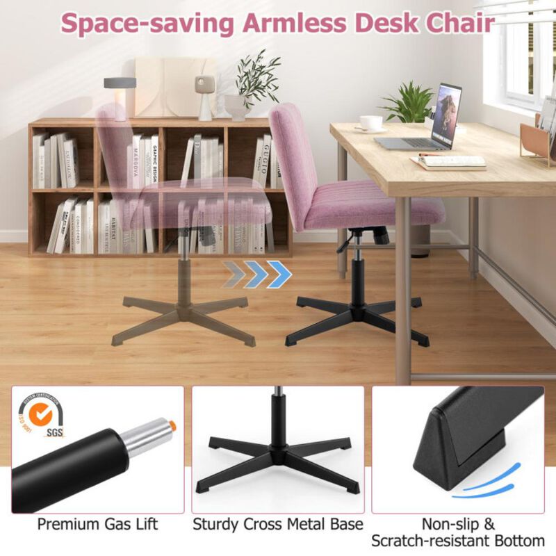 Rocking Criss Cross Legged Chair with Adjustable Height and No Wheels