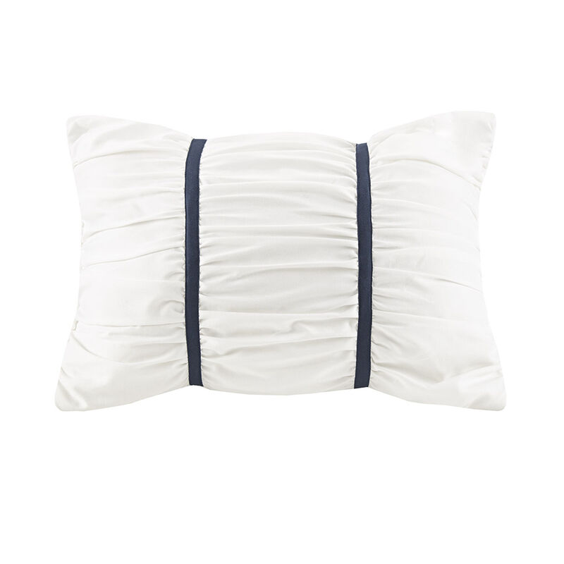 Gracie Mills Marlin 7 Piece Printed Seersucker Comforter Set with Throw Blanket