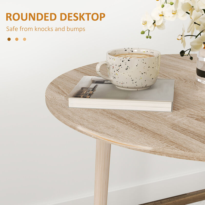 Hivvago Round Drop Leaf Dining Table for Small Spaces image number 6