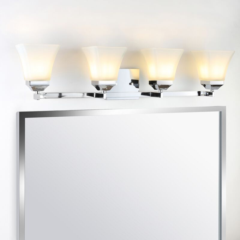 Staunton Iron/Glass Modern Cottage LED Vanity Light