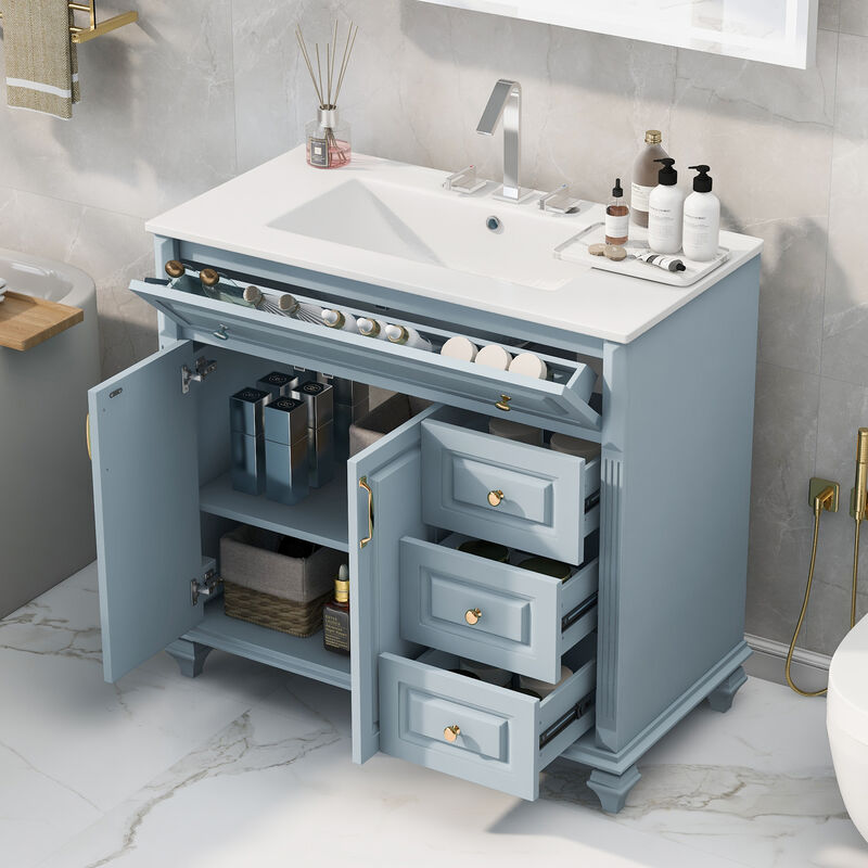Mempra 36" Bathroom Vanity with Sink image number 1