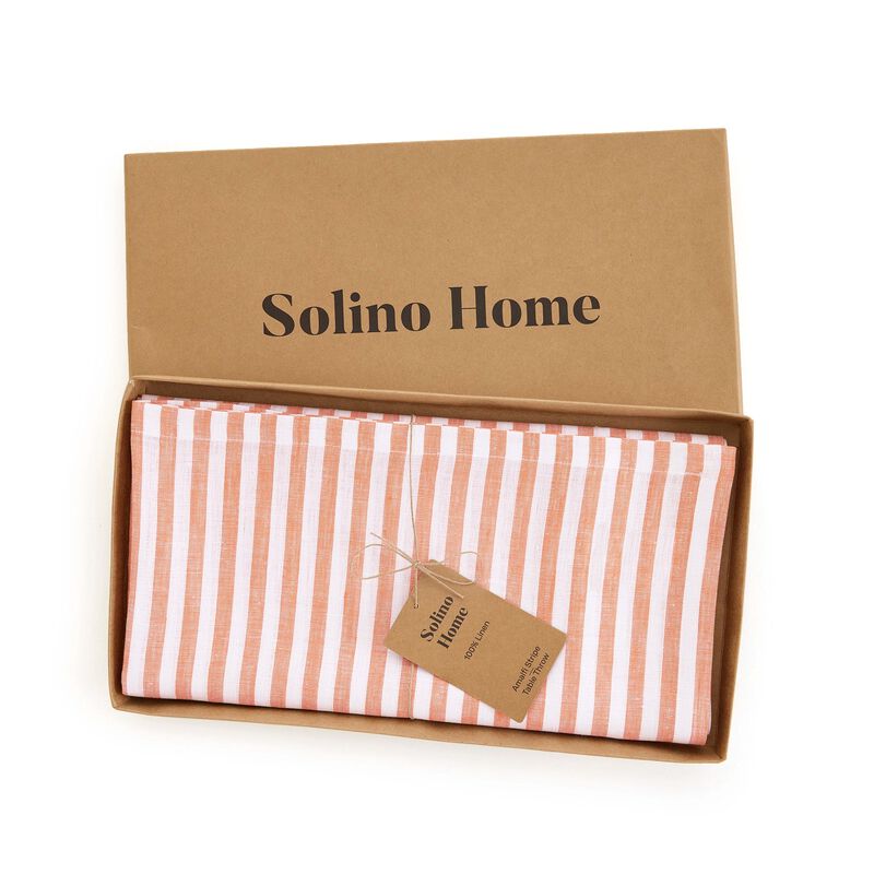 Linen Table Throw - Amalfi Stripe image number 4