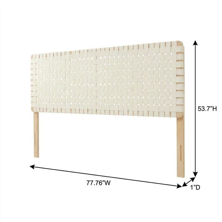 Vegan Leather King Headboard with Modern Texture and Durable Frame