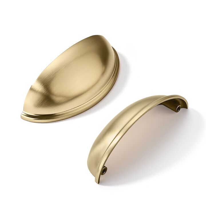 khtumeware 2 Pack 3-1/2"" Drawer Pulls Oil Rubbed Bronze Cabinet Cup Pulls Kitchen Hardware Cabinet Handles Drawer Handles Knobs