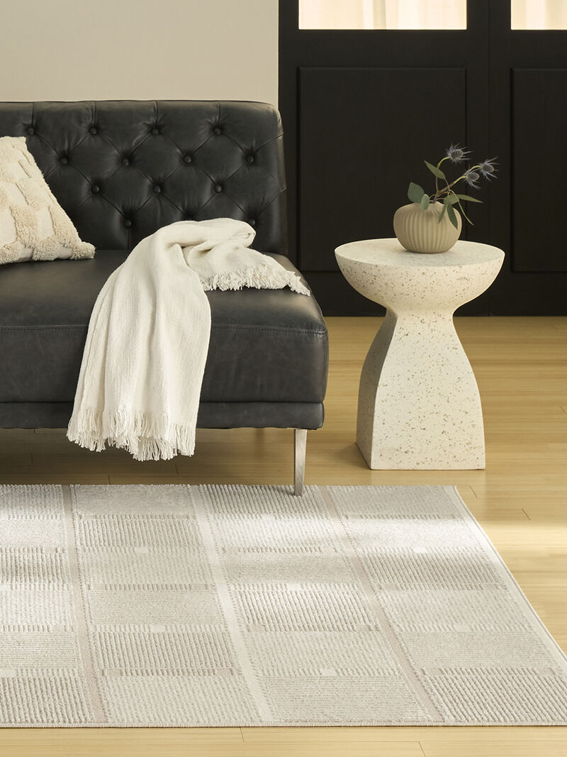 Nordic NRC09 Ivory/Taupe 4' x 6' Rug