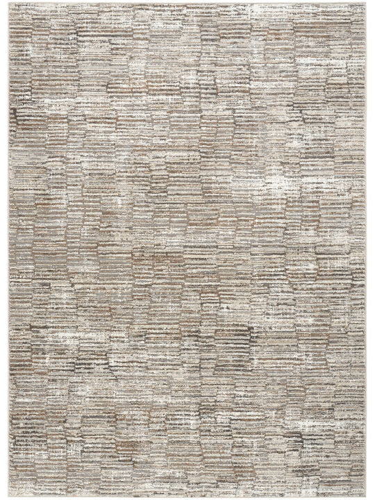 Sustainable Trends SUT06 Ivory/Mocha 6' x 9' Rug