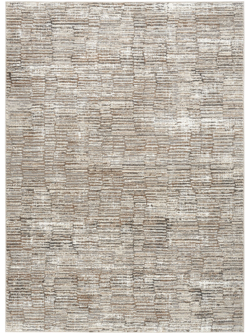 Sustainable Trends SUT06 Ivory/Mocha 6' x 9' Rug