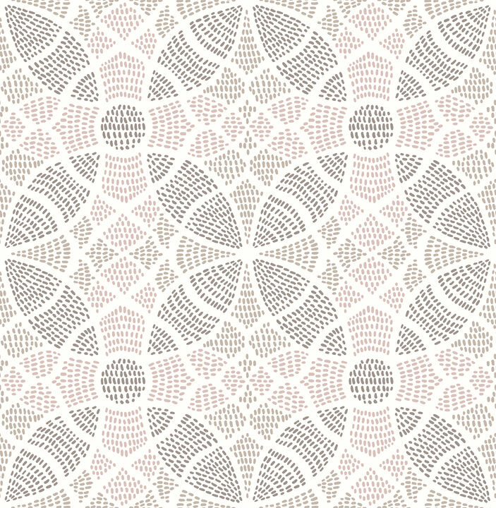 Zazen Rose Geometric Wallpaper